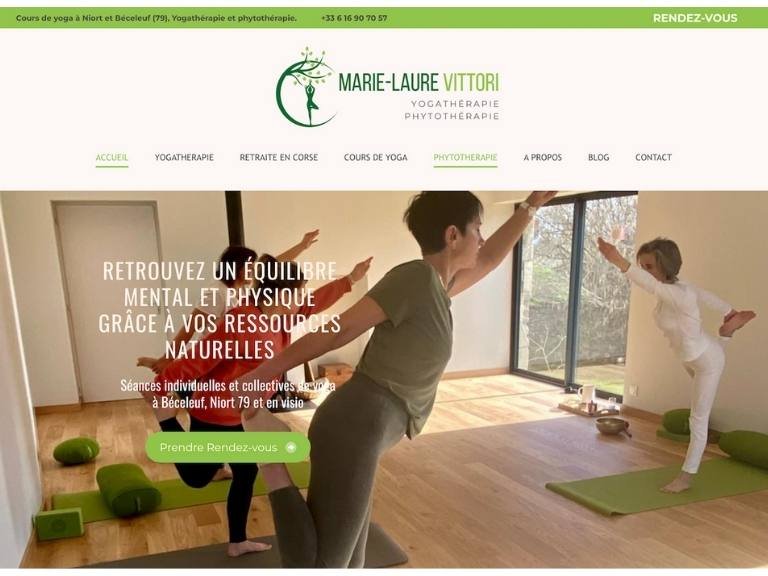 Site web YOGA - Marie-Laure VITTORI